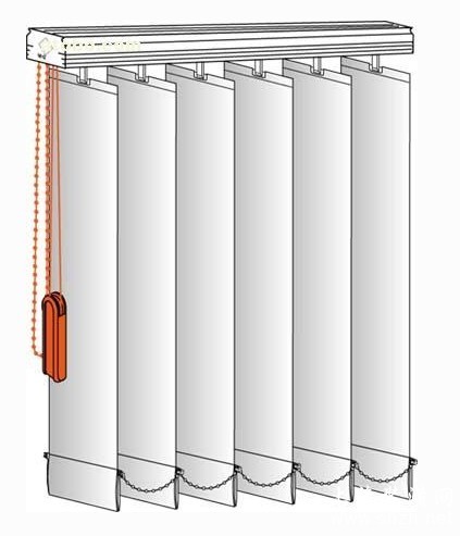 名扬窗帘/垂直帘手动/pvc面料