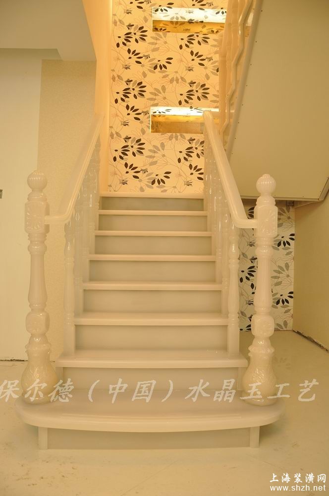 汉白玉楼梯,罗马柱,水晶楼梯扶手