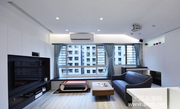 上海小户型装修案例分享：60平米房化身超级收纳乐园