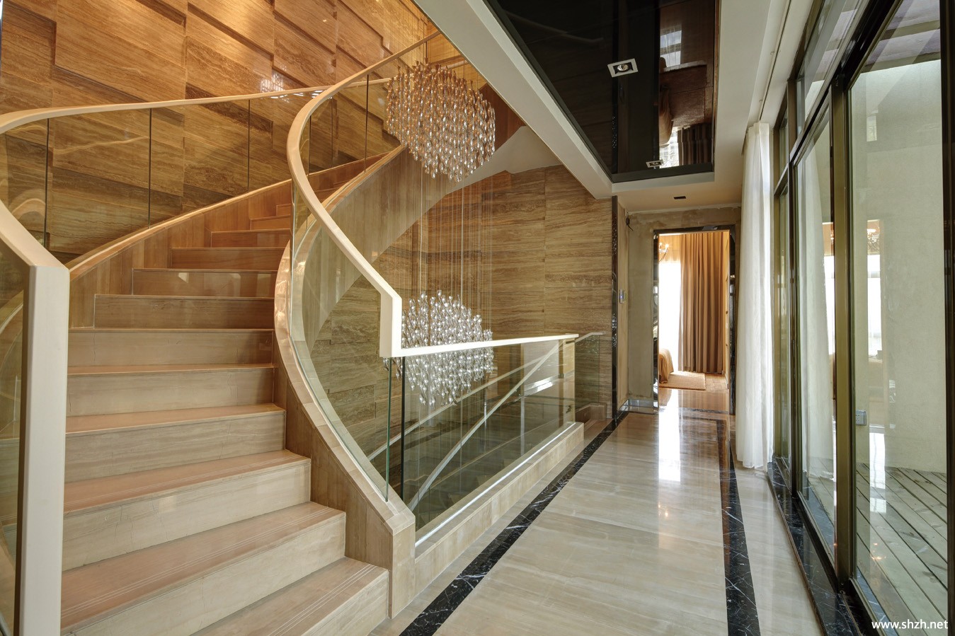 现代跃层复式楼梯-上海装潢网