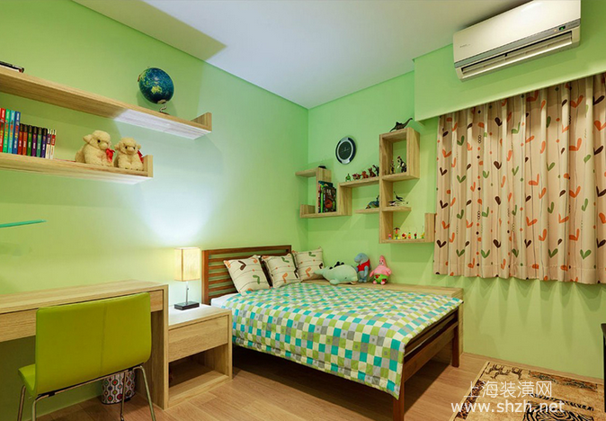 装修图库 儿童房  浏览数: 361 儿童房是满眼的青绿色,原木风 相关