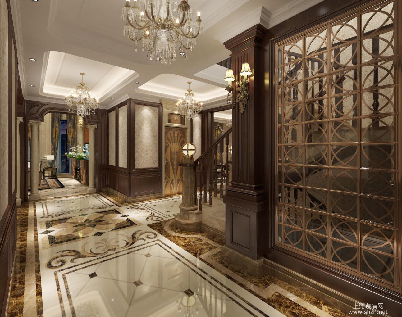 香水湾别墅项目装修设计案例展示,上海腾龙别墅设计师孔继民作品,欢迎