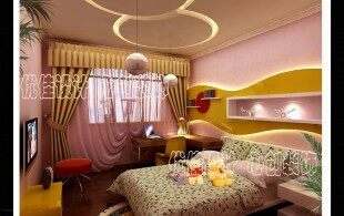 铜川路绿洲公寓-卧室设计效果图