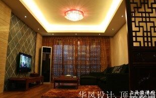 暖色调时尚婚房-客厅