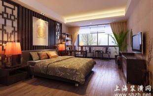 大闻丽都苑-中式 客厅 卧室 暗调