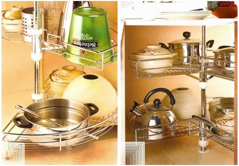 板式爐臺側(cè)拉(左)、德式多功能四邊籃(右)