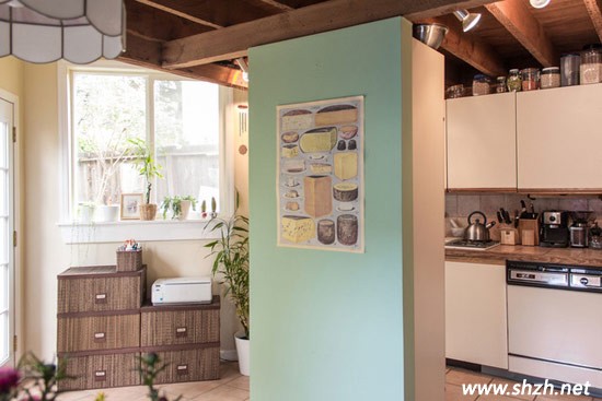 復(fù)古風藍色玄關(guān)