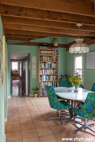 復(fù)古風藍色客廳