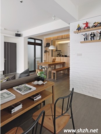 复古风家居里的文化石