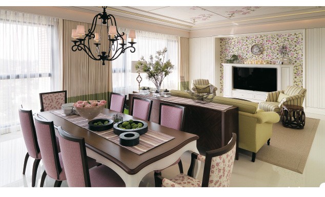 美式三居室装修