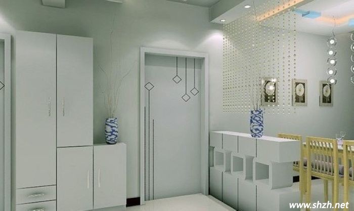 现代简约装饰的清新玄关设计