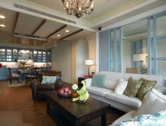 美式鄉(xiāng)村風格客廳裝修