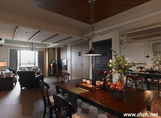 美式鄉(xiāng)村風格餐廳裝修