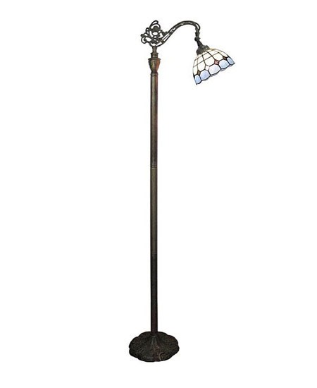 地中海蓝色白格落地灯