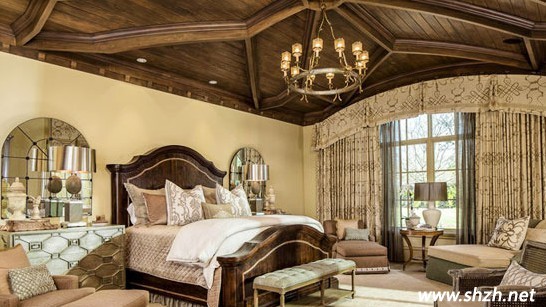 卧室复古吊顶