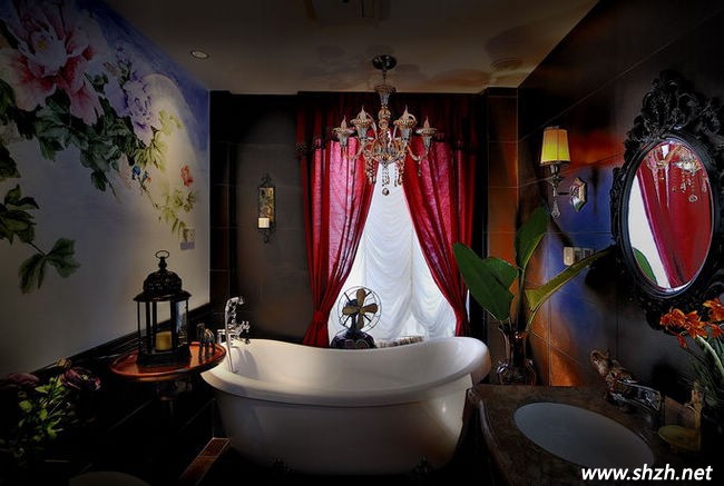 海派中式风卫生间