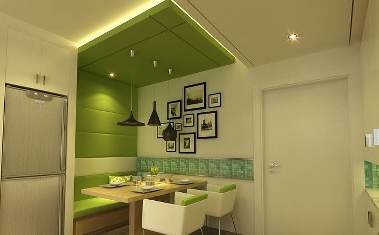 浅绿背景墙卧室 - 慵懒家居搭配设计设计效果图 - 躺平设计家
