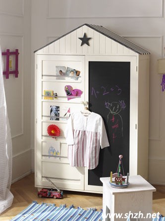 个性黑白儿童衣柜