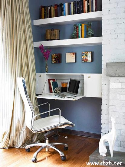 電腦室設(shè)計 電腦桌 居家電腦室