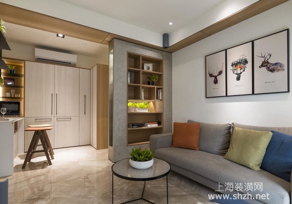 上海60平米小户型装修案例分享：自由设计让老房拥有豪宅质感