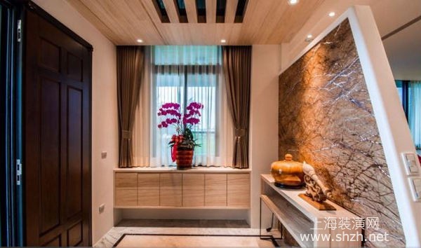 上海别墅装修效果图案例解读:气派与自然兼容并蓄