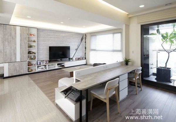 三房兩廳現(xiàn)代風(fēng)新房裝修設(shè)計(jì)：利用系統(tǒng)家具打造愜意樸實(shí)生活