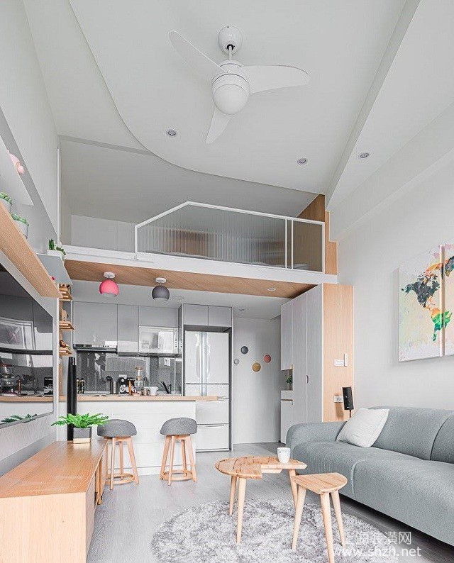50平米复式挑高公寓北欧风格诠释甜蜜幸福生活