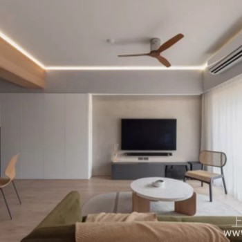 80平米北欧风格婚房装修案例：简单清爽木质宅好温馨