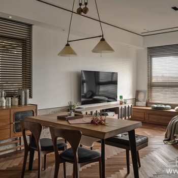 混搭风质感法式公寓装修案例：质朴而文雅，别有一番韵味