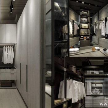 多元设计思维突破空间限制，不同户型更衣室设计美学欣赏