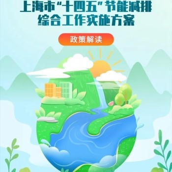 上海市发布“十四五”节能减排综合工作实施方案