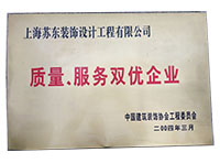 質(zhì)量、服務(wù)雙優(yōu)企業(yè)