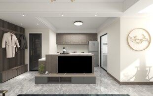 新中式90㎡四房设计