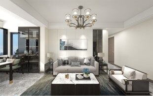 三花现代城90㎡新中式