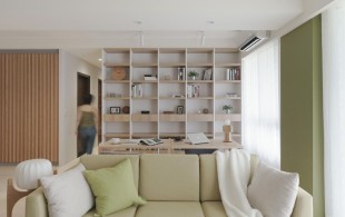 一抹治愈系绿色，遇见即美好，简约原木风住宅案例！