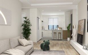 晴阁路100㎡格局规划