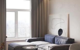 奉贤96平灰白木调极简装修案例，素雅于心，回归本真