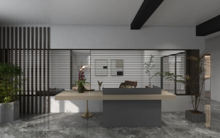 400平办公室现代简约风格装修设计案例