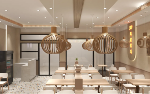 180平面馆装修设计案例餐饮店设计公司