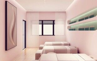 美甲养生店装修设计案例美容美发店设计