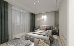 奶油风卧室 95㎡