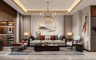 连城新苑165平新中式风格