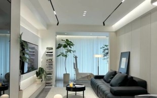 100平大两房  黑白极简风