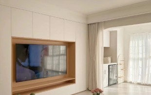 103平现代原木奶油风