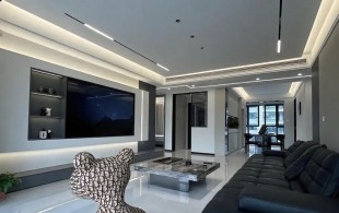 120平极简黑白灰