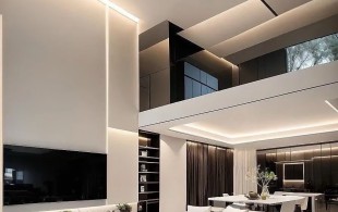 复式现代简约黑白灰风格