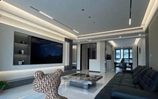 120平极简黑白灰风格