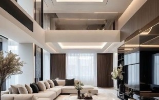 复式现代简约黑白灰风格