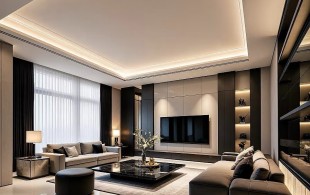 现代风高级灰精致大宅案例