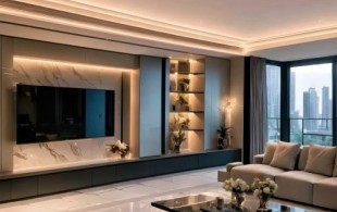 轻奢格调黑白灰系美宅